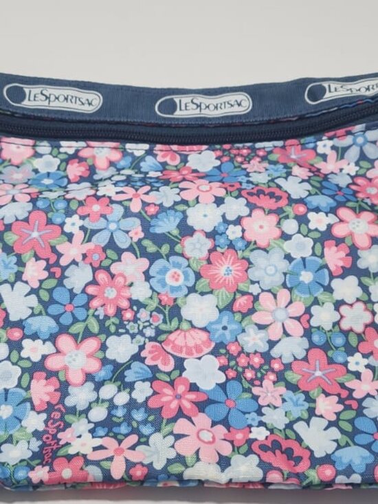 RARE - Le Sport Sac - Frolic - 4Travel Bags (Pink & Blue Floral) - Picture 4 of 5